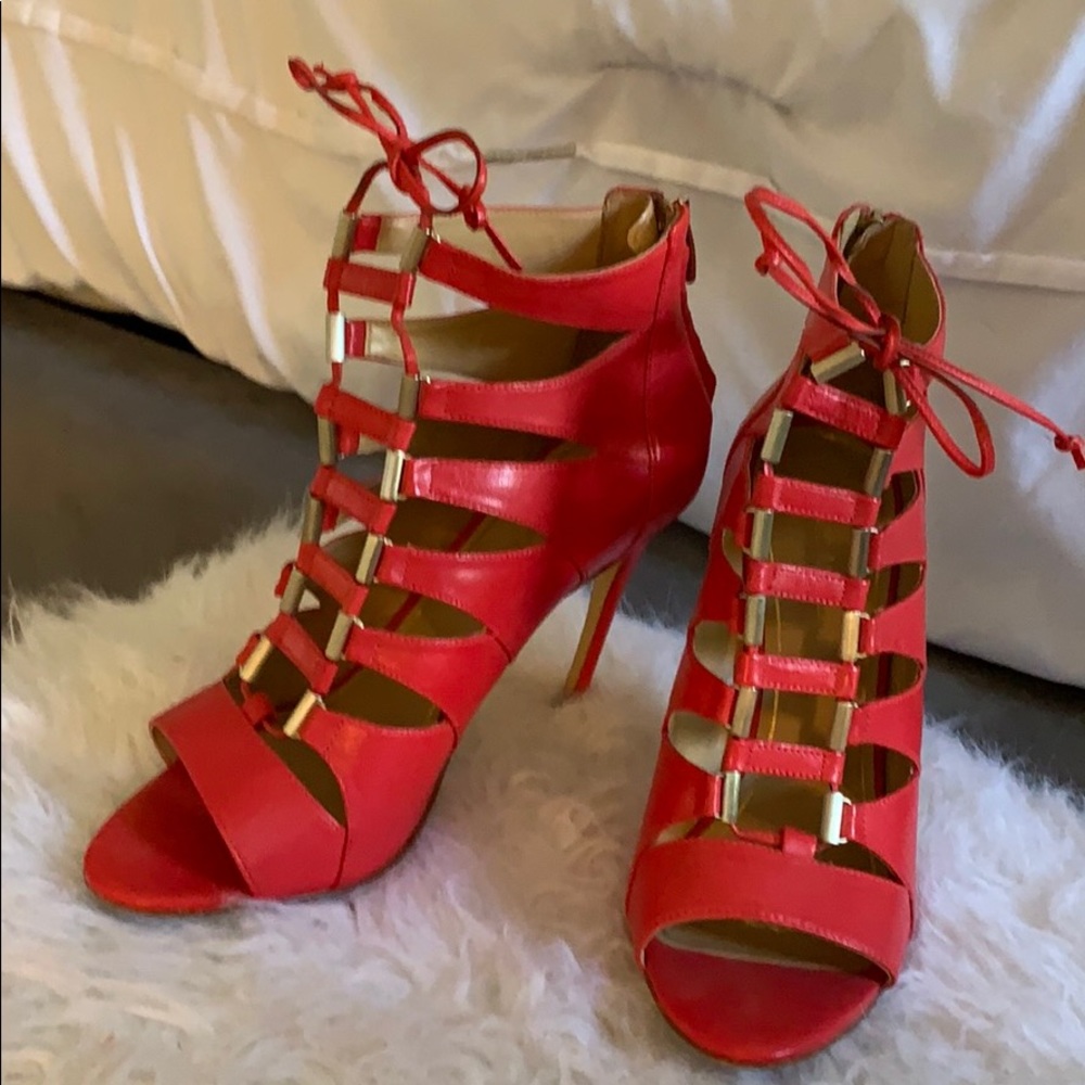 Enzo Angiolini Red Heels size 9.5